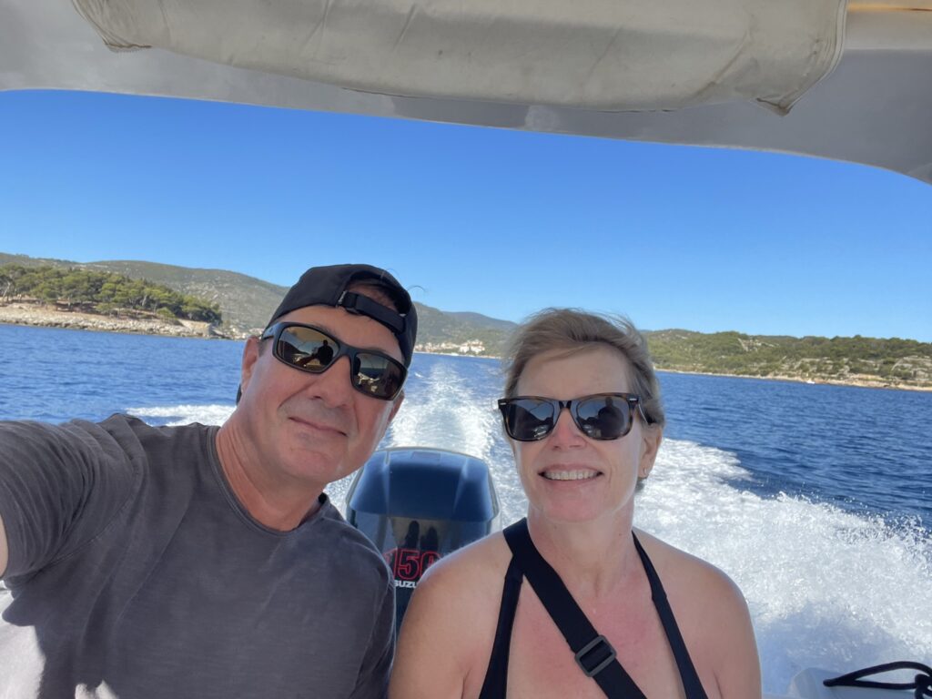 Selfie on boat